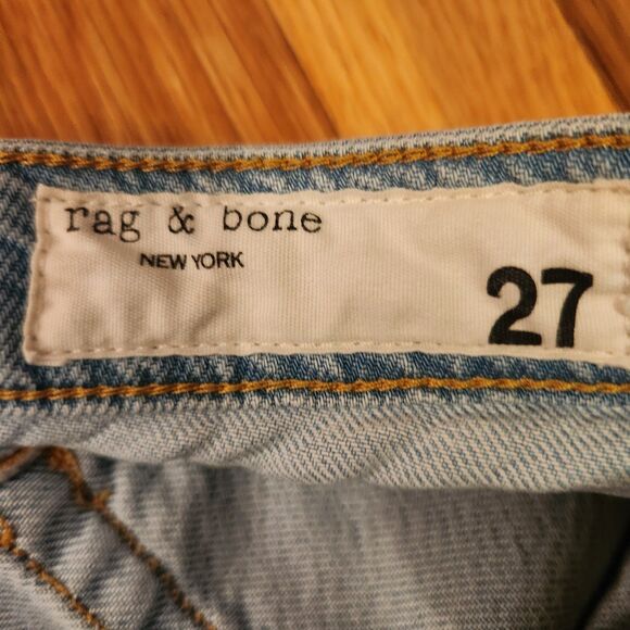 Rag & Bone Featherweight Dre Low-Rise Slim Fit Boyfriend Jeans in Blossom Sz 27 - Picture 5 of 11